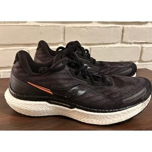 Saucony Triumph 19 Men's Running Shoes‎ Black Orange Size 7W WIDE - S206679-10